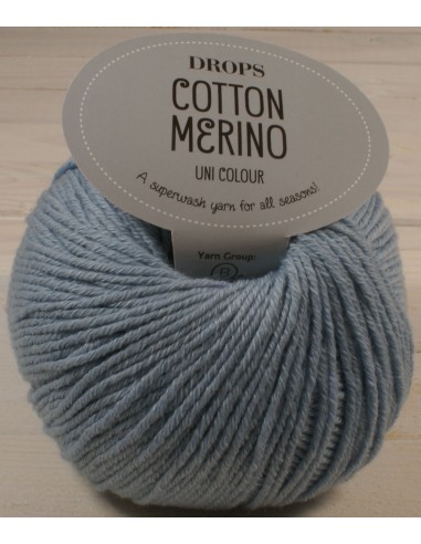 DROPS Cotton Merino 50g/110m   kol błękitny stalowy