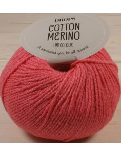 DROPS Cotton Merino 50g/110m  kol koralowy