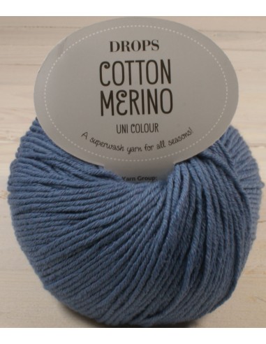 DROPS Cotton Merino 50g/110m kol dżinsowy