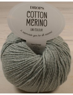 DROPS Cotton Merino 50g/110m kol średni szary