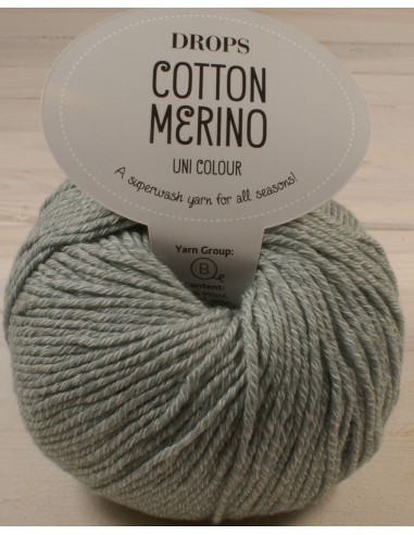 DROPS Cotton Merino 50g/110m kol średni szary