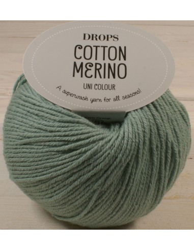 DROPS Cotton Merino 50g/110m kol morska zieleń